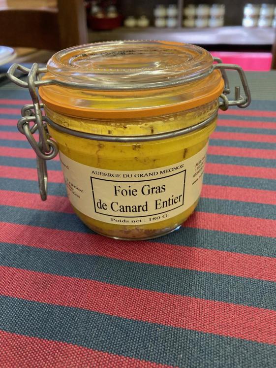 Bocal de 180grs de foie gras Entier